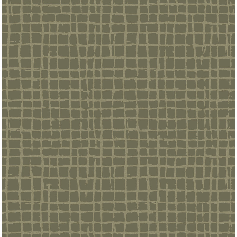 Papier peint Albin Moss Gridline, Vert