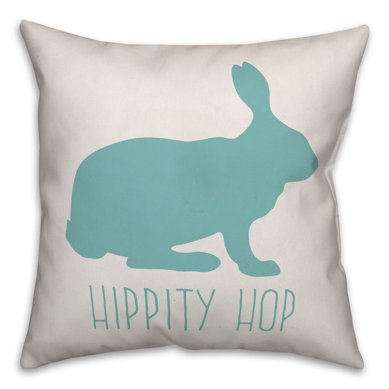  Coussin Hippity Hop Silhouette, Bleu