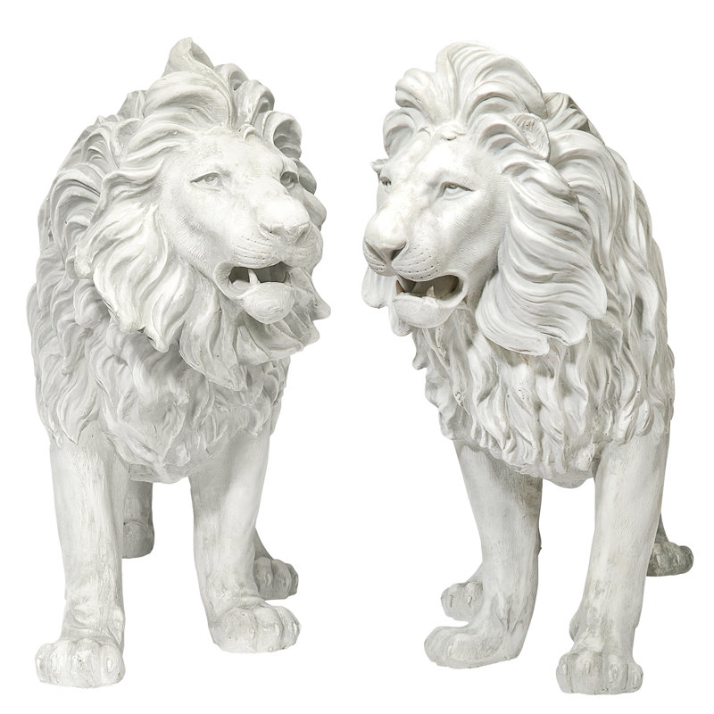 Ensemble de 2 statues lion royal Sentinel of Grisham