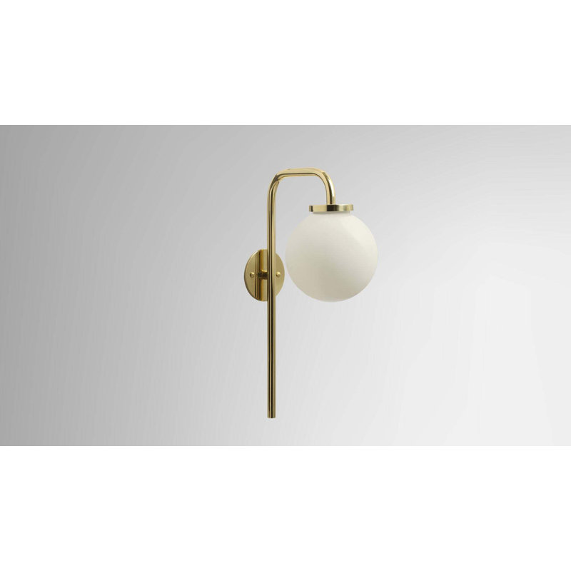 Appliques murales Big Bulb Opal, Laiton poli