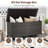 Indoor Outdoor 85 Gallon Storage Container With Waterproof Liner And Universal Wheels-107227336