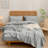 BESTOUCH Sheet Set 100% Washed Cotton Linen Feel Lightweight-115162021-115162023