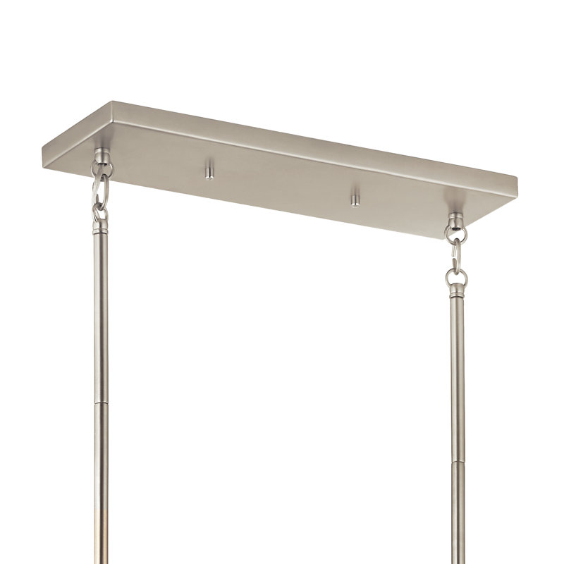  Lustre à 6 lumières, Nickel brossé