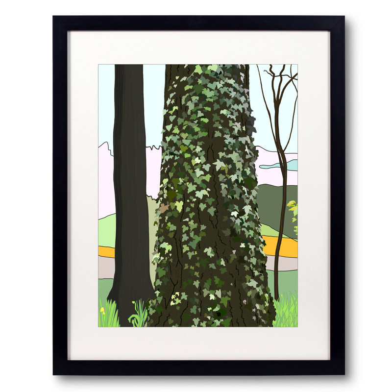 Tree And Ivy In Spring Print by Evan Sklar