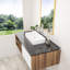 Lavabo de salle de bain rectangulaire en céramique l 24 po x P 14 po Beslend