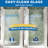 34"x 72" H Semi-Frameless Pivot Shower Door with  1/4 inch(6mm) Clear Tempered Glass And Handle,Chrome-124870128