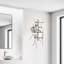 Applique murale 3 lumières avec finition chromée