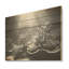 «Black and White Coral Ballet - Coastal Coral Under Water Wood, art mural sur bois de pin naturel-1014420008