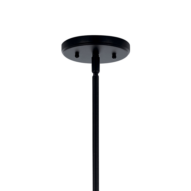 47.50" 4-Light Linear Chandelier, Satin Black