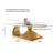 Modern Oval Coffee Table with Faux Marble Top and Sculptural Gold Base