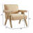Tiberias Ophelia Vegan Leather Arm Chair-1749347816