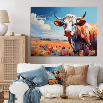 Vache, campagne, palette III - impression