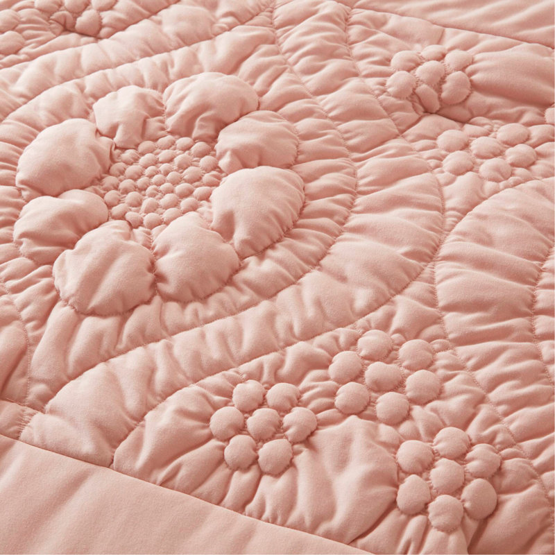 3-Piece King Comforter Set,Pink, Pink, King Comforter + 2 Pillowcases