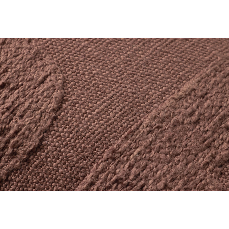 Coussin décoratif Brigette Romanek x Loloi, Rectangle H 12 po x l 27 po, Mélange de duvet, Rose