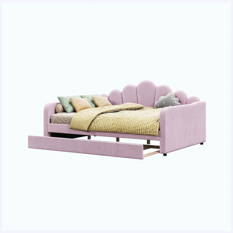 Cadre de lit pour grand lit rose, Rose