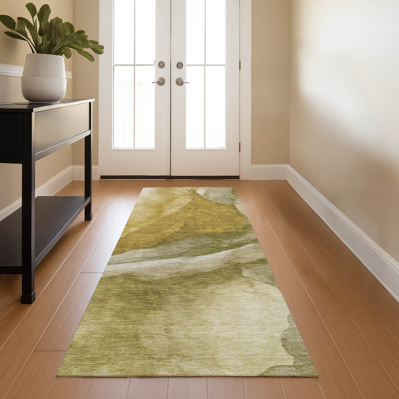 Premium Machine Washable Mayfield AMF1937 Abstract Rug, Runner 2'3" x 7'6"