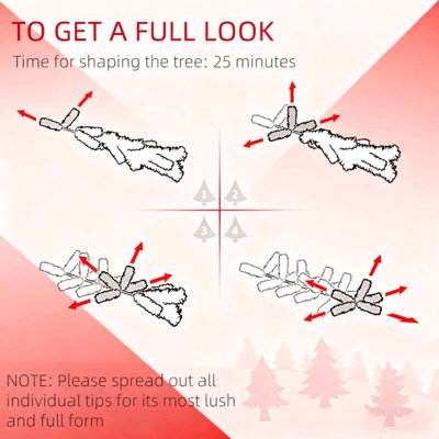 Festive Christmas Decor Artificial Flocked Christmas Tree With Snow Tips,Hinged Xmas Tree