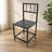Industrial Dining Table Set with Side Storage Shelves