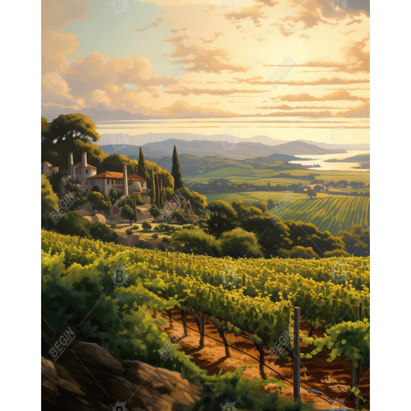 Calm Dusk Print On Canvas