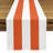 Orange Striped Table Runner 108" x 14"-27798593-27778789