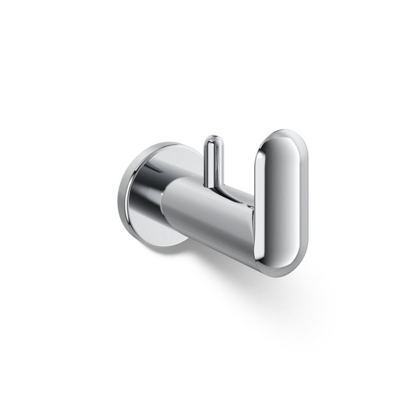 Kumin Wall Mounted Robe Hook, Polished Chrome