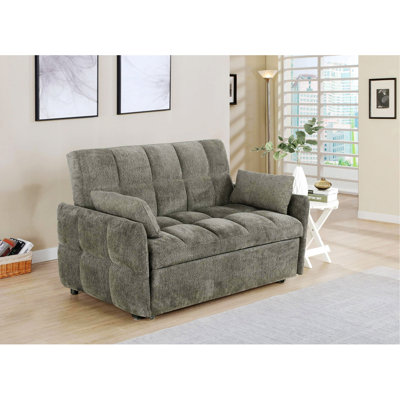 Tufted Sofa, Pull-Out Sleeper Sofa Bed
