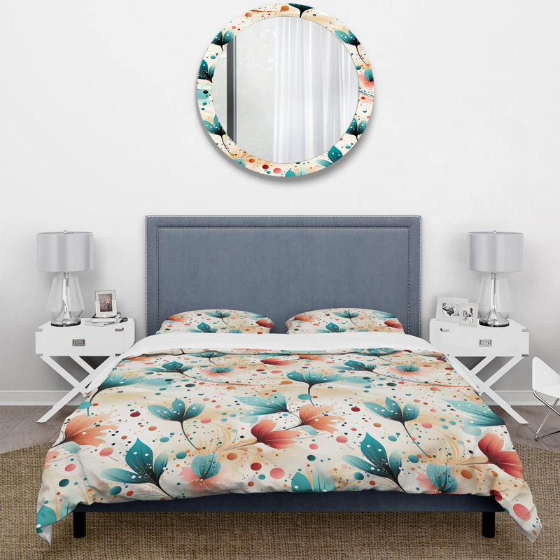 Literie contemporaine à pois III, Housse de couette pour très grand lit et 2 très