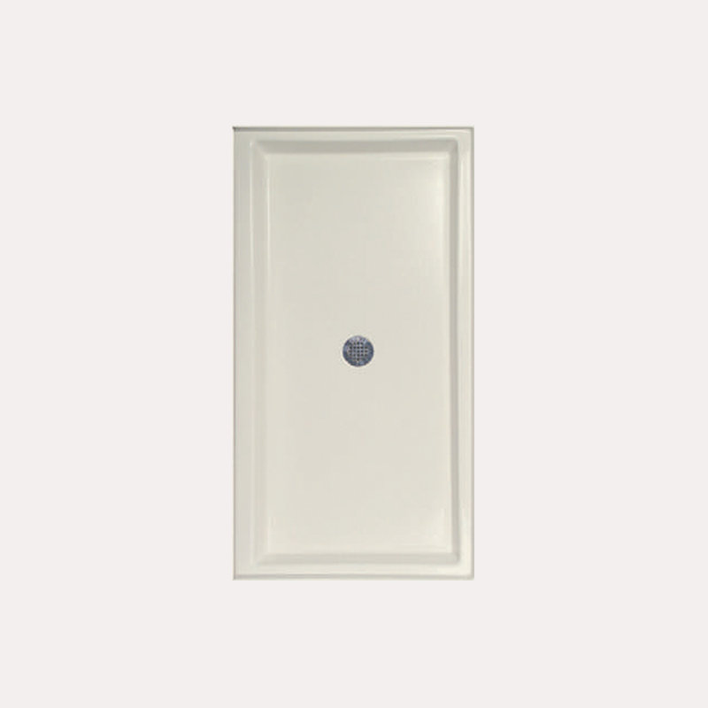 Base de douche à seuil simple l 36 po x p 34 po, Biscuit