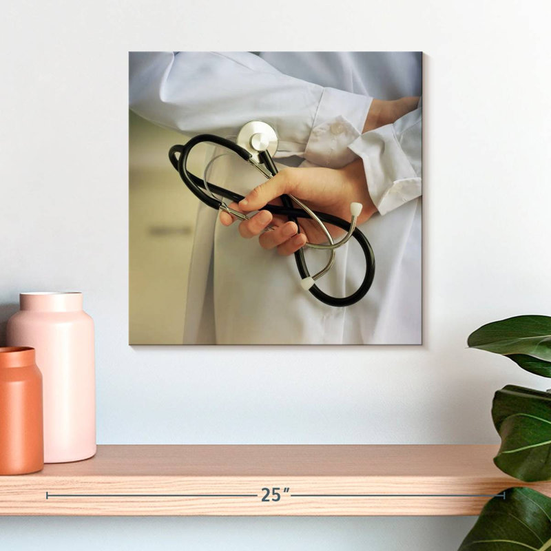 Alcaraz, médecin avec stéthoscope, H 16 po x l 16 po