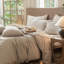 Ensemble de housse de couette à rayures ondulées 100% coton lavé MooMee-107521575-107521576