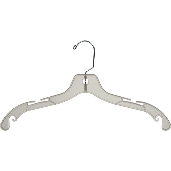 Keaney Recycled Heavy Duty Plastic Hanger for Dress/Shirt/Sweater Rebrilliant Pack Size: 10 Pack