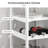Rolling Kitchen Cart with 4-bottle Wine Rack-1412006485