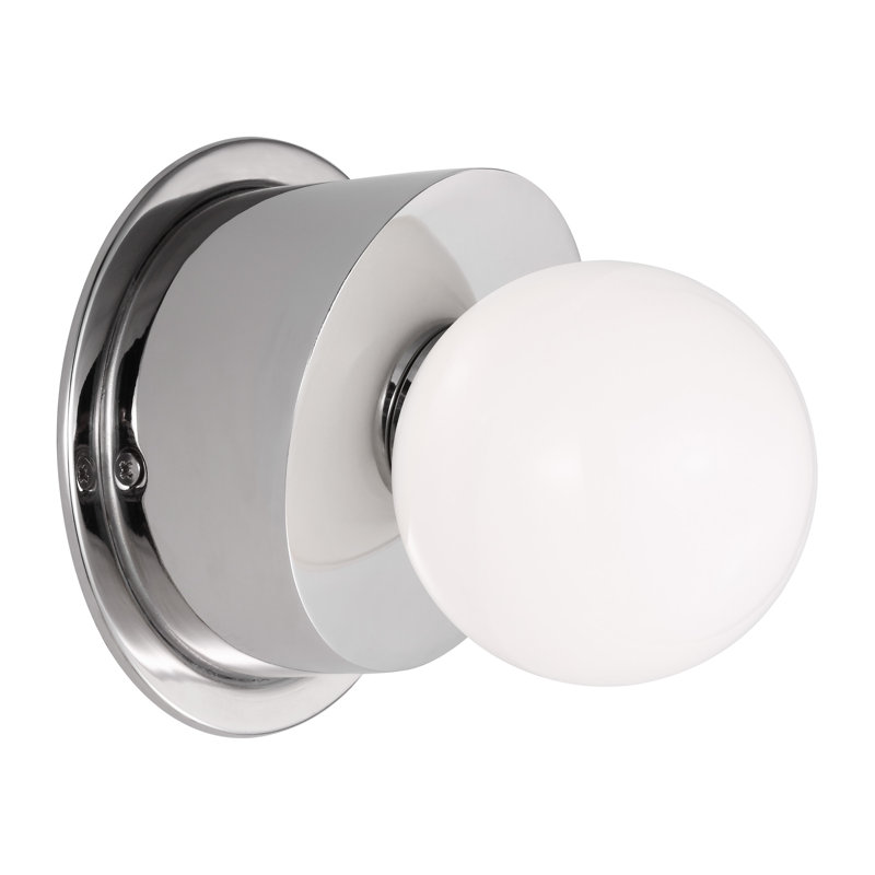 Nodes 1 - Light Flush Mounted Sconce, Polished Nickel