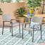 Chaise grise pour l'extérieur - Siège en filet confortable pour dîner dans le jardin