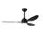 52" Ceiling Fan with Lights Quiet DC Motor 3 ABS Blade Ceiling Fans 6 Speed Levels,Reversible Ceiling Fan, for Patio Living Room, Bedroom, Office,Indoor.(Matte Black )-1017880250-1017880249