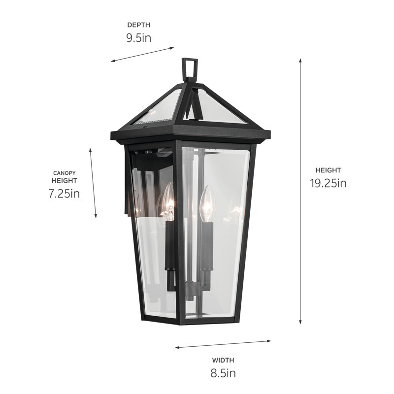 Kiyono Wall Light, Textured Black
