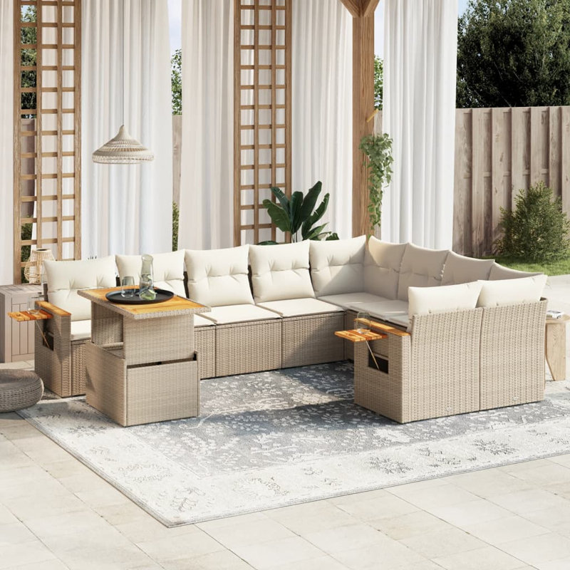 Ensemble de canapé de jardin Vidaxl