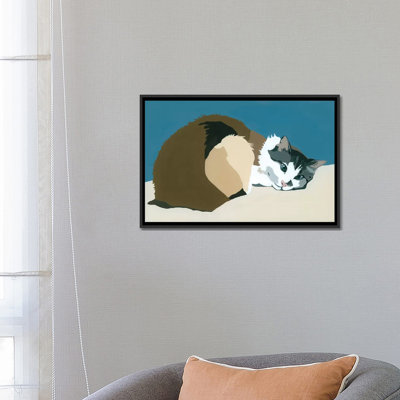 « colbert on bleu », impression sur toile tendue