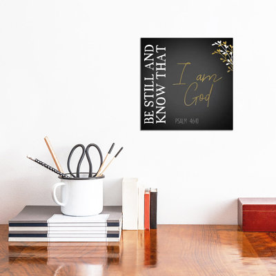 I Am God Black Square by Kimberly Allen - Wrapped Canvas Gallery-Wrapped Canvas Giclée