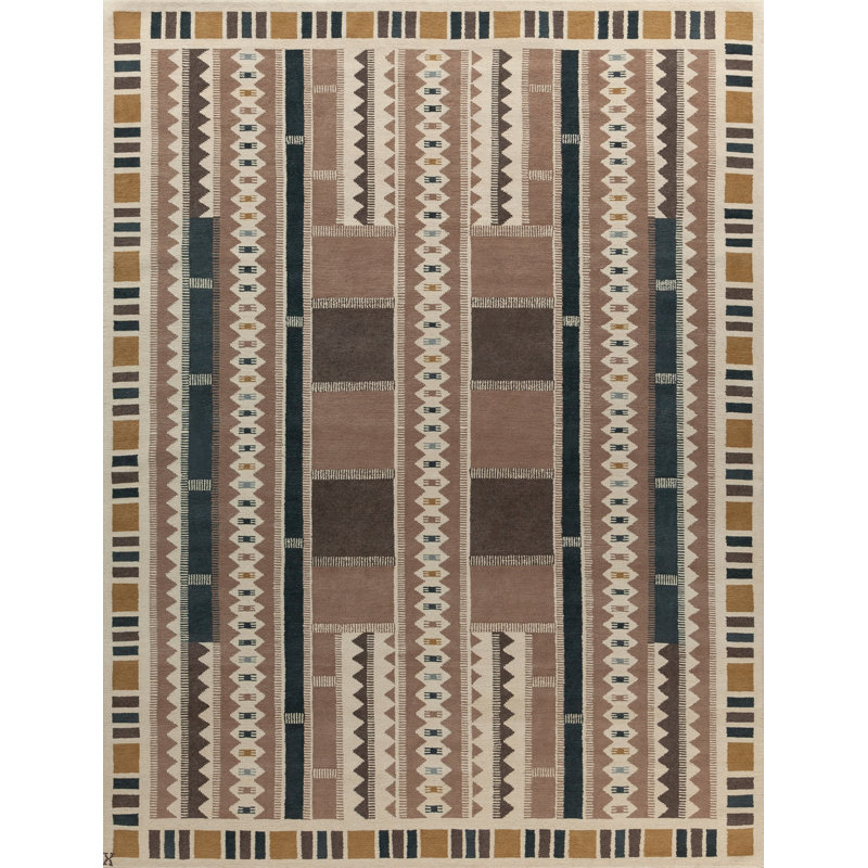 Mesa Wool Geometric Area Rug, Rectangle 8' x 10'