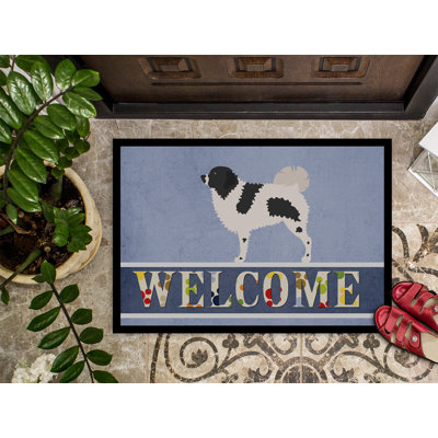 Tapis d’extérieur antidérapant pour chien wetterhoun frison water
