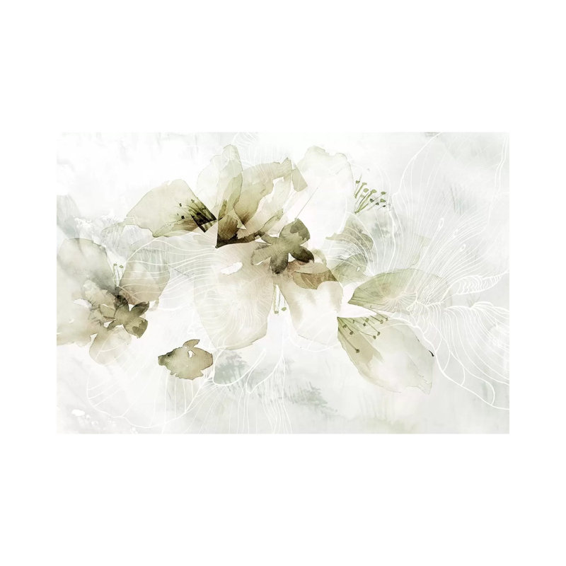 " Golden Cherry Blossoms " by Pamela Collabera, 40" H x 60" W x 1.5" D