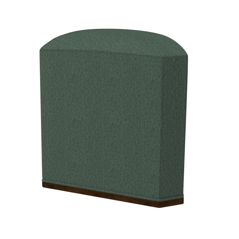 Quinn Novelty Ottoman, American Walnut, UV-Rollo Linen