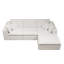 Canapé modulaire 108,3 po x 68,9 po - Canapé 4 pièces en velours côtelé moelleux gratuit pour salon, chambre à coucher, appartement, sans assemblage requis, blanc