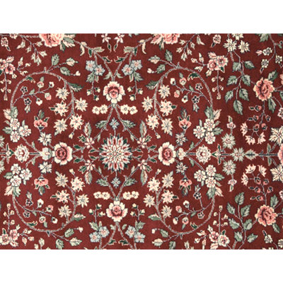 Tapis rectangulaire en laine noué à la main