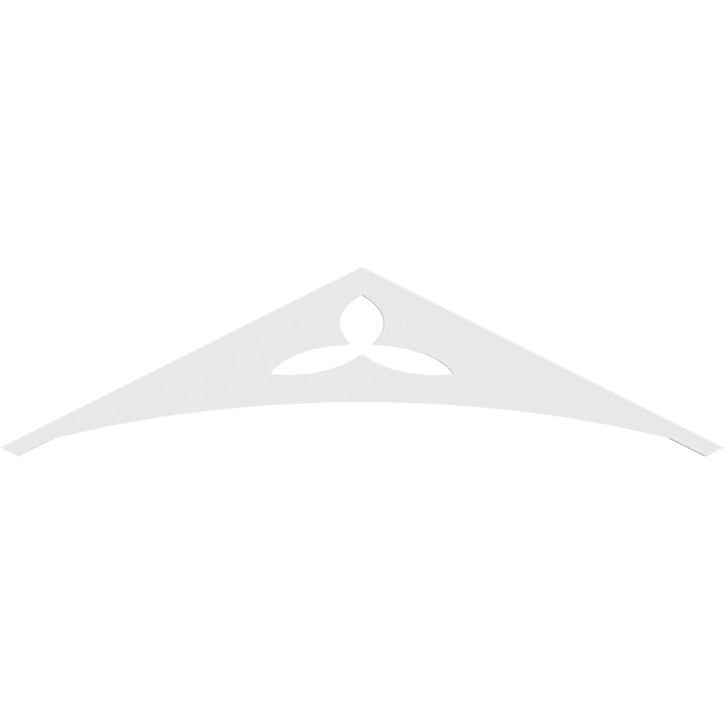 Naple Signature Urethane Gable Pediment, Primed Tan, 18"H x 72"W, 6/12