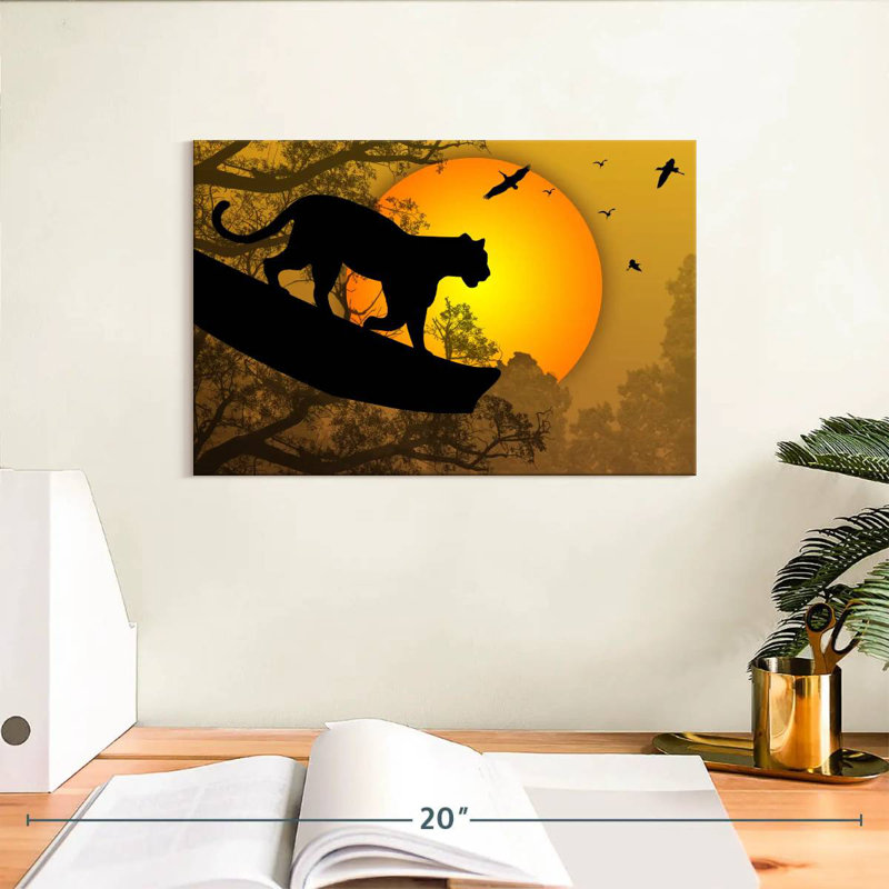Brampt Panther Silhouette, 8" H x 12" W