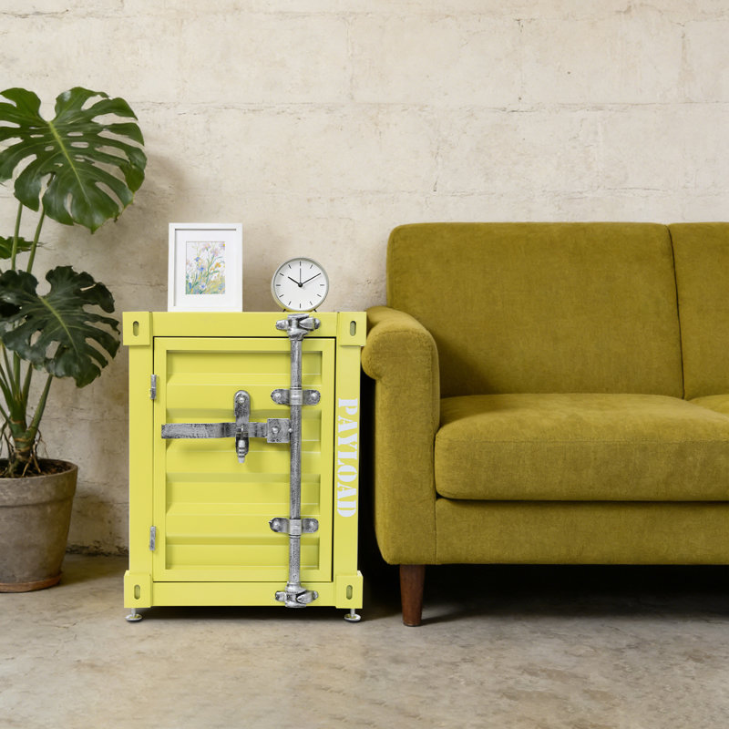 Industrial Metal Bedside Table