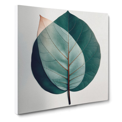 Leaf Bauhaus No.4 - Wrapped Canvas