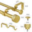 Tringle à rideaux double 5/8 po avec fleurons à bouton-714391284-714391283